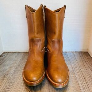 Vintage Deadstock Iron Age NEW USA, Mens Leather Safety Work Boots, 12 D.